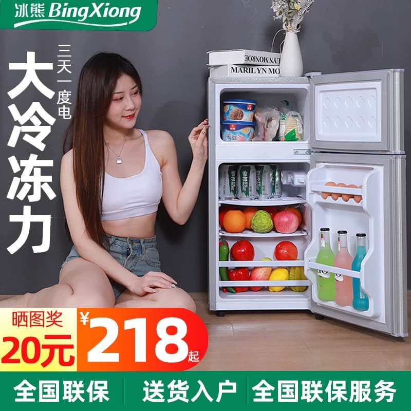 冰熊小双门冰箱限时促销
