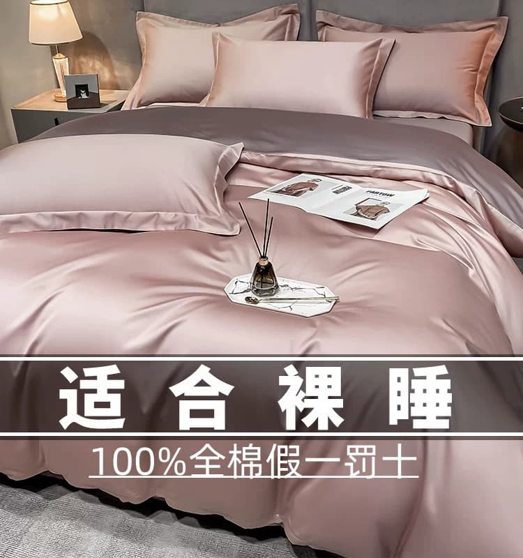 轻奢高级感长绒棉四件套全棉100%