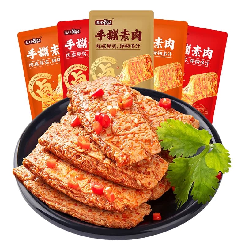 盐津铺子手撕素肉小吃休闲食品